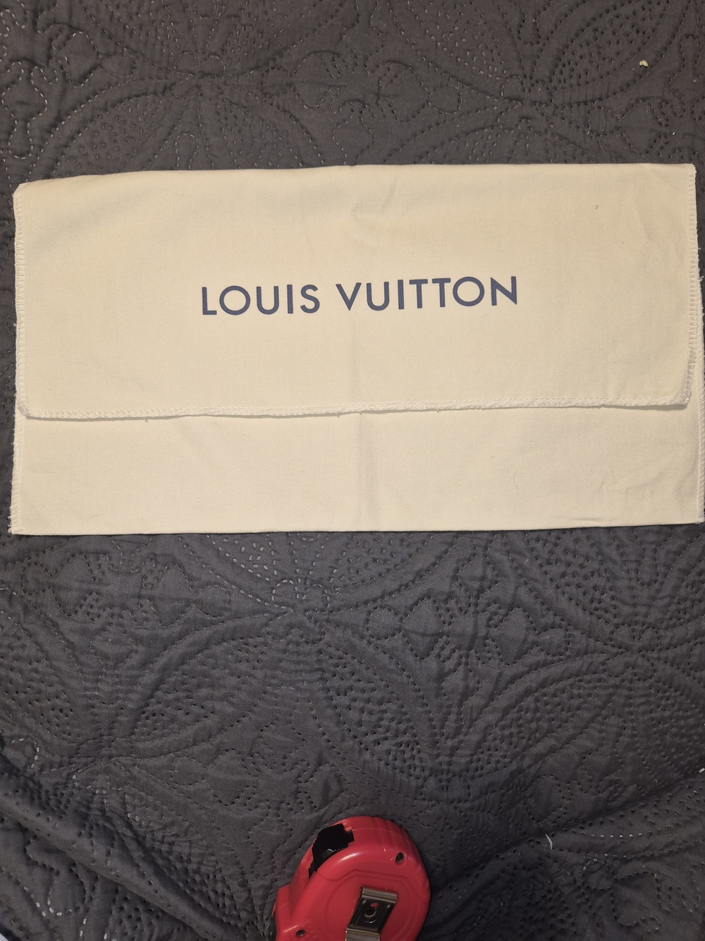 ​Louis Vuitton Cream Cotton Envelope Dust Bag 14 x 8
